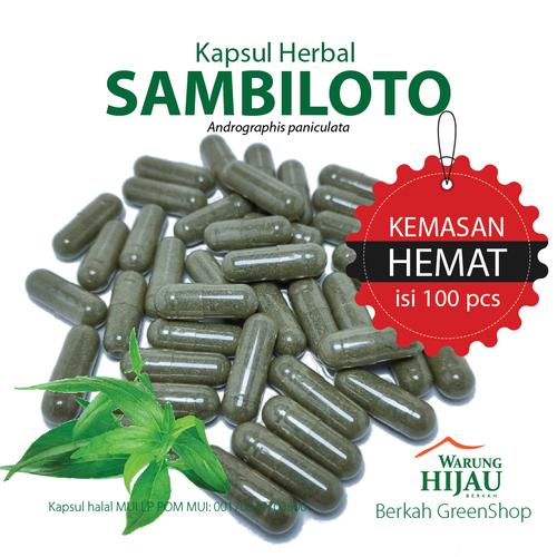 Foto Produk SAMBILOTO 100 Kapsul Herbal Meningkatkan Kekebalan & Atasi Flu/Virus dari Berkah GreenShop