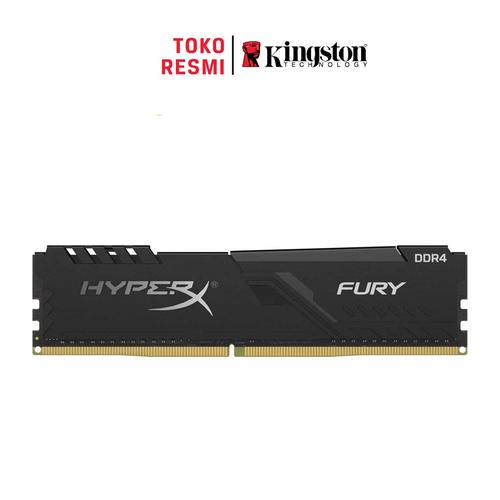 Foto Produk Kingston RAM DIMM HyperX Fury Black 8GB DDR4 2666MHz dari Kingston Official Store
