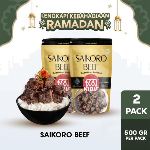 Foto Produk KIBIF Beef Saikoro / Daging Sapi Cubes 500 Gr Multipack dari KIBIF Official Store
