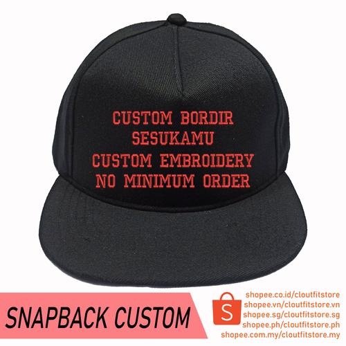Jual Topi Snapback Bordir 2 SISI 