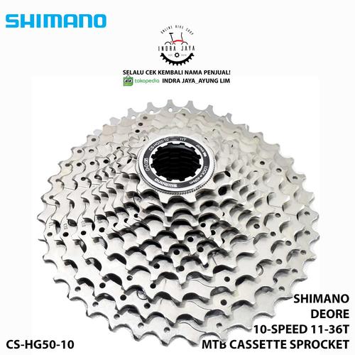 Jual DEORE HG50 Cassette Sprocket (10-Speed) 11T 36T Kota