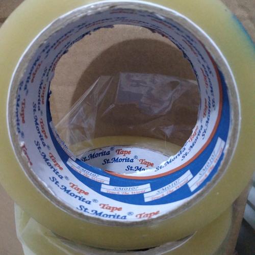 Foto Produk LAKBAN 100 YARD SUPER MURAH ( KHUSUS GOJEK/GRAB ) 45MM BENING/COKLAT - Putih dari Grace Kitty Store
