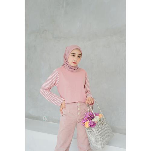 Foto Produk Mybamus Basic Hand Stripe Tops Dusty M14345 R78S3 dari Mybamus Official