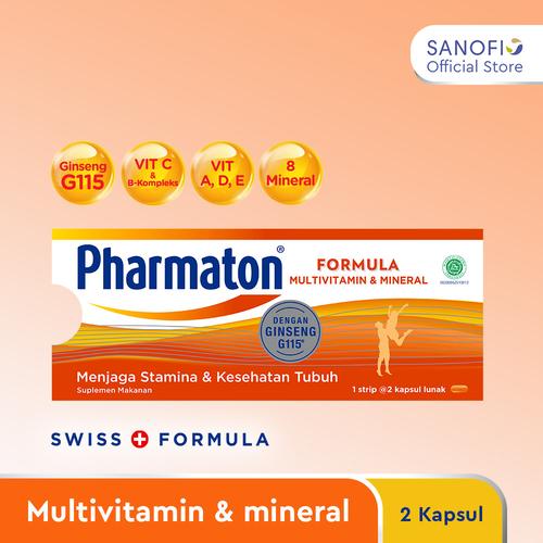 Foto Produk Pharmaton Formula 2s Multivitamin Suplemen untuk Jaga Stamina dari Sanofi Official Store