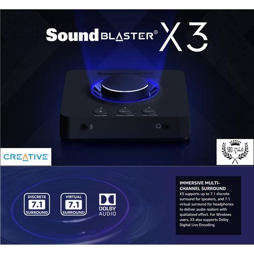 7.1 USB DAC Amp Sound Card PS4 PS5 PC 