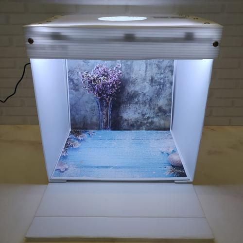 Jual Box studio foto ukuran 32x32cm-paket dengan alas foto motif flower ...