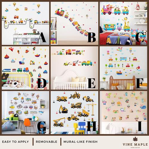 Foto Produk VineMaple Kids Learning - Stiker Dinding / Wall Sticker - A - 60x90cm dari Vine Maple Home Decor
