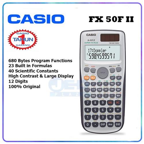 Foto Produk KALKULATOR CASIO FX 50F dari JED PLAZA