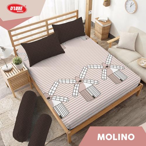 Foto Produk Sprei Molino Kintakun D'luxe Microfiber Merah (5in1) 20 cm - 160 x 200 dari Kintakun Sprei Bedcover