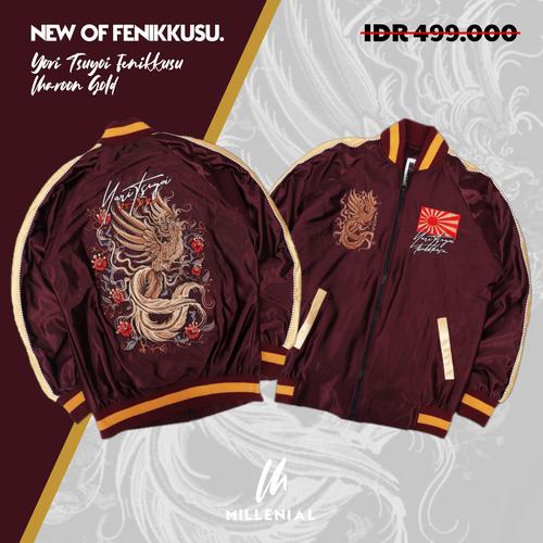 Gambar Sukajan Jacket Sukajan Yori Tsuyoi Fenikkusu Maroon Sukajan Jepang - Yori Maroon, L dari Millenial Studio Kota Bandung Tokopedia