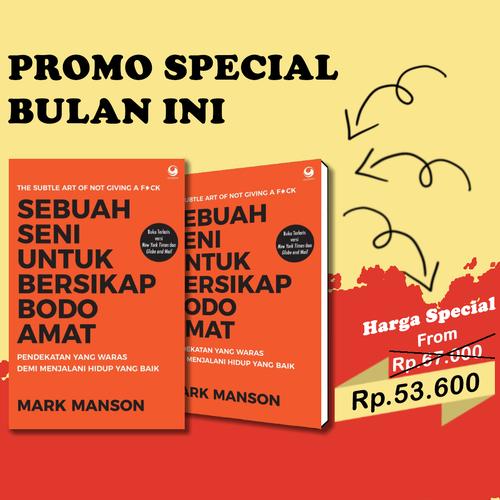 Foto Produk BARU Buku Sebuah Seni untuk Bersikap Bodo Amat . Mark Manson dari Om Botak