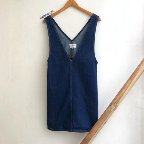 Jual STRADIVARIUS Denim Pinafore Dress 