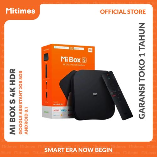 Foto Produk Xiaomi Mi Box S 4K HDR Android TV Google Assistant 2GB 8GB Android 8.1 dari MI.STORE