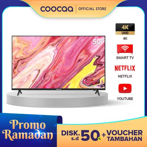 Foto Produk COOCAA Smart LED TV 50 inch 4K Netflix TV - Ultra HD- Wifi ( 50S3N) dari Coocaa Official Store
