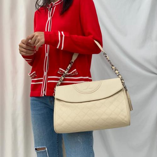 tory burch fleming denim bag