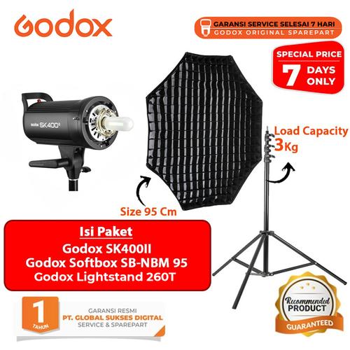 Foto Produk Godox SK400II Studio Paket Softbox + Lightstand - PAKET 2 dari Godox Official Store