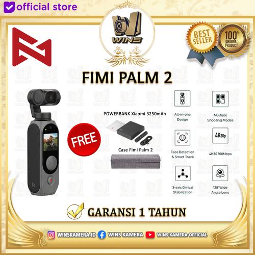 Foto Produk FIMI PALM 2 Gimbal Camera Upgraded 4K 100Mbps WiFi 308 Original - Standard Box dari Wins Kamera