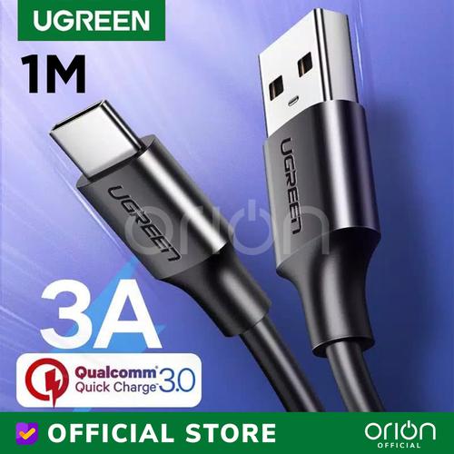 Foto Produk UGREEN Kabel Type C Charger Fast Charging 3A Cable USB Type C 60116 - 1M dari ORION Official