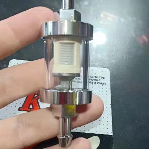 Foto Produk Filter bensin tabung kaca KTC racing saringan bensin kaca Universal dari FS motoshop