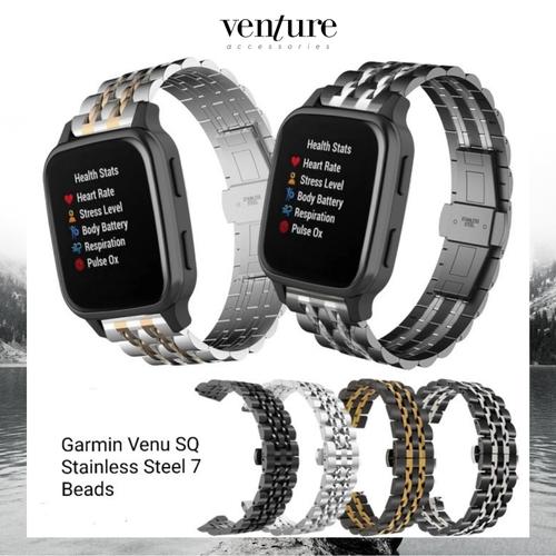 Jual TALI JAM STRAP GARMIN VENU SQ MODEL STAINLESS STEEL 7