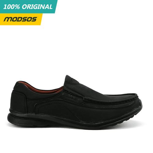 Foto Produk Sepatu Loafer Slip On Pria Watchout Original 163 Black dari Modsos