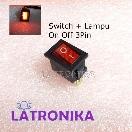 Jual Switch Lampu Saklar Kecil Dengan Lampu Switch Kecil On Off Lampu ...
