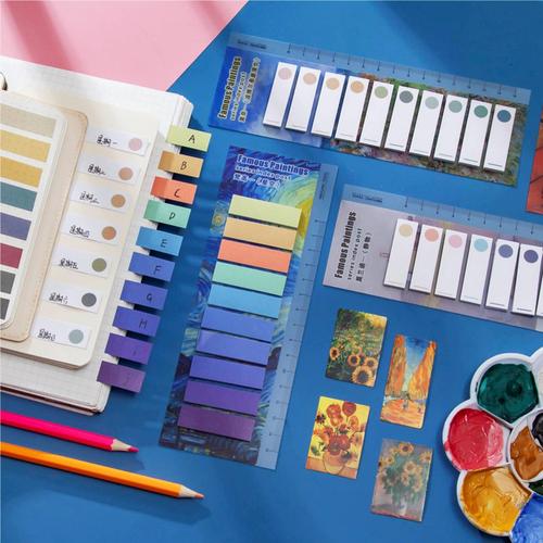 Foto Produk Famous Painting Color Label Sticky Notes - Catatan Tempel - Notes dari Pinkabulous