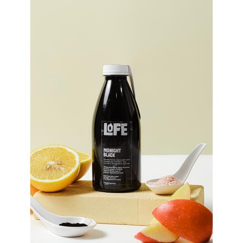 Promo Midnight Black Juice / Jus Activated Charcoal, Coconut Water