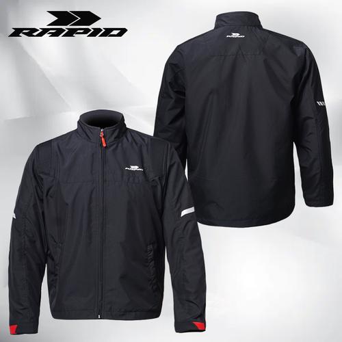Foto Produk Skyline jaket motor pria RAPID anti angin - Hitam, SM dari Rapidjacket