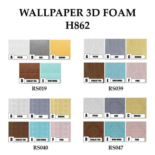 Jual Raja Wallpaper Dinding 3D / Wallpaper 3D Foam / Sticker Dinding