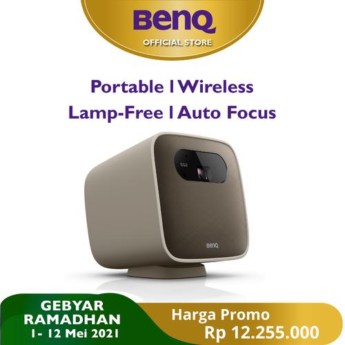 Foto Produk Mini Projector BenQ GS2 Wireless Portable Bluetooth Speaker HDMI USB-C dari BenQ Official Store