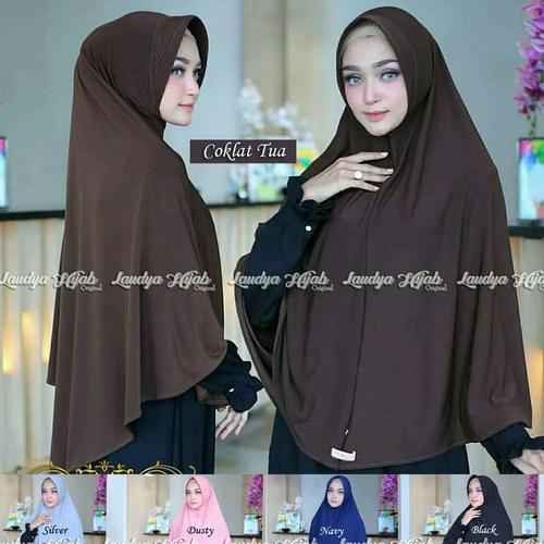Gambar Hijab Syaqila Bilqis / Jilbab Syari Jumbo / Kerudung Khimar Instan Pet - coklat tua dari Adelia.Hijab Kab. Jepara Tokopedia