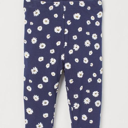 Jual H\u0026M Patterned Leggings - Dark Blue 