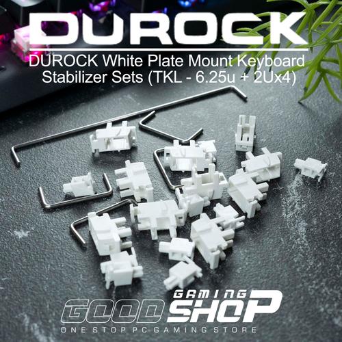Foto Produk DUROCK White Plate Mount Keyboard Stabilizer Sets / Durock Stabilizer dari GOODGAMINGM2M