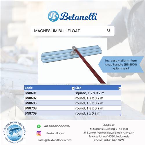 Jual BETONELLI + MAGNESIUM BULLFLOATS - Kab. Bogor - Flextoolfloors ...