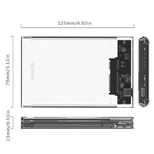 Foto Produk Orico Enclosure 2179C3-G2 HDD Casing Hard Drive 2.5inch Type C dari PojokITcom Pusat IT Comp