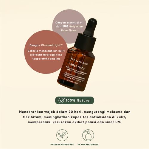 Foto Produk THE BATH BOX Rose Drop Brightening + Antioxidant Facial Treatment - 30 dari The Bath Box Official