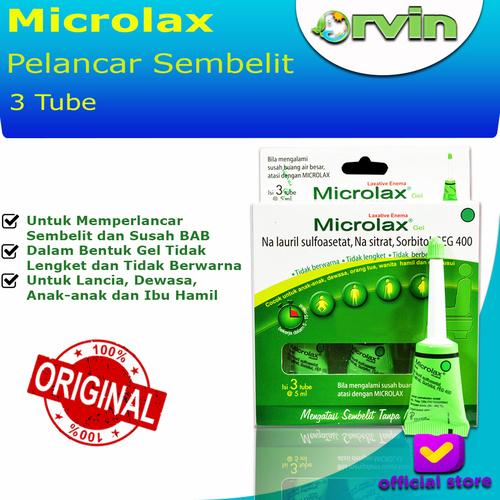 Gambar MICROLAX GEL ISI 3 TUBE @ 5 ML,CEPAT MENGATASI SEMBELIT, SULIT BAB dari Orvin Health & Beauty Jakarta Selatan Tokopedia