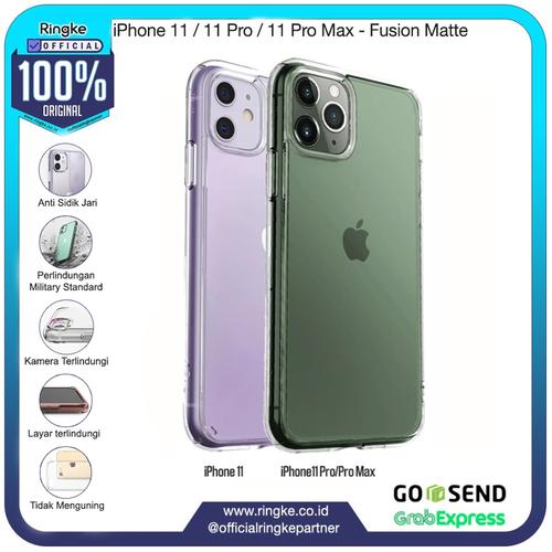 Gambar Rearth Ringke iPhone 11 / 11 Pro / 11 Pro Max Fusion Matte - iPhone 11 Pro, Matte Clear dari Official Ringke Partner Jakarta Utara Tokopedia