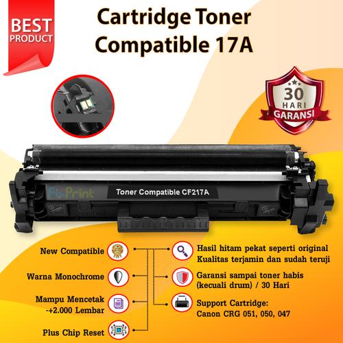 Jual Cartridge Toner Compatible HP CF217A 17A Monochrome - Pro M102W - Kota  Surabaya - FixPrint Store | Tokopedia