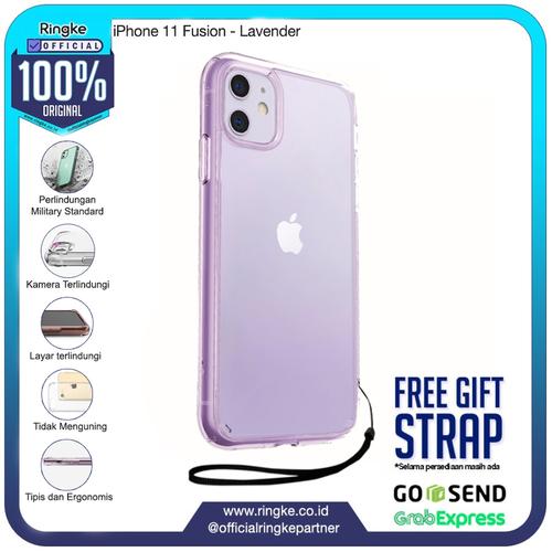 Foto Produk Rearth Ringke iPhone 11 Fusion Anti Crack Original - Lavender dari Official Ringke Partner