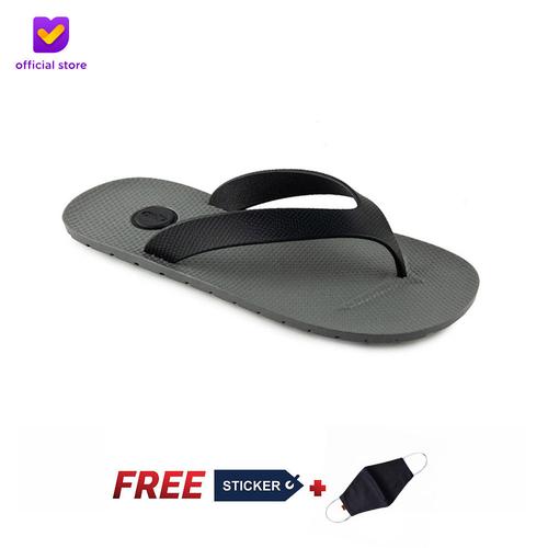 Foto Produk Sandal Pria Jepit Footstep Footwear - Adam Grey Black - 39 dari Footstep Footwear
