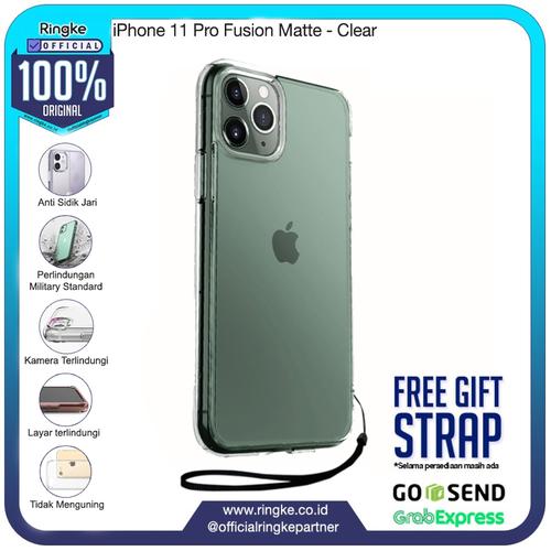 Foto Produk Rearth Ringke iPhone 11 / 11 Pro / 11 Pro Max Fusion Matte - iPhone 11 Pro, Matte Clear dari Official Ringke Partner