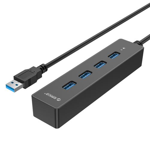 Foto Produk USB Hub Orico W8PH4 4 Port Portable USB 3.0 Hitam W8P-H4 dari PojokITcom Pusat IT Comp