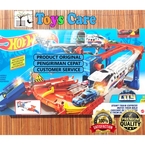 Jual HOT WHEELS TRACK CITY STUNT TRAIN EXPRESS PLAYSET - ORIGINAL