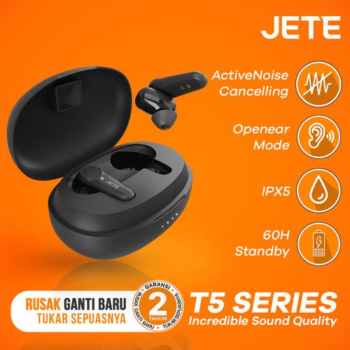 Foto Produk JETE TWS T5 With Active Noice Canceling - IPX5 - Openear dari JETE Official Surabaya