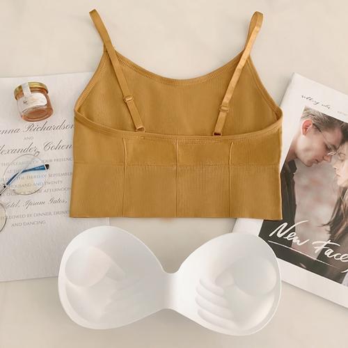 Foto Produk Bra Seamless tanpa kawat / Tank Top / Sport Bra - Krem dari Disiniada168