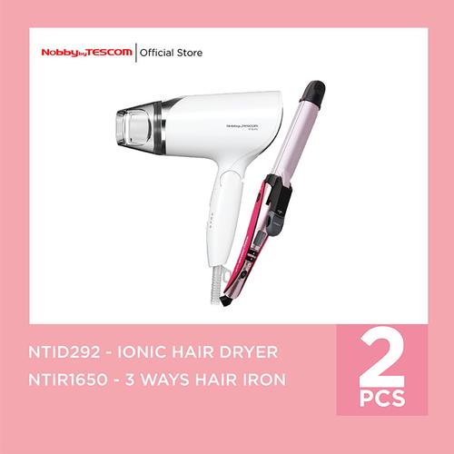 Foto Produk Bundling Tescom Ion Hairdryer NTID292 - Tescom 3ways HairIron NTIR1650 dari TESCOM INDONESIA