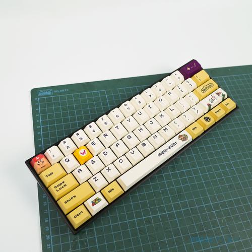 Foto Produk Mario PBT Dye Sub Keycaps Full Size 108 Keys - Wario (Kuning) dari Press Play