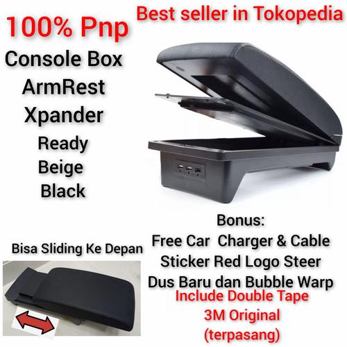 Foto Produk mitsubishi Xpander arm rest tangan sandaran console box armrest kulit - Beige dari Casing kunci